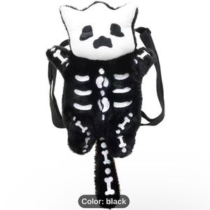 LAST ONE!  Halloween CAT SKELETON Backpack Bag/Purse